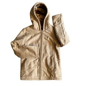 OUTBROOK Youth Tan Hooded Jacket Size M (8/10)